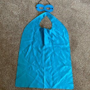 Blue cape and mask